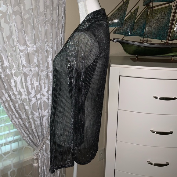 Connected apparel sheer light sparkling blazer - Picture 6 of 7